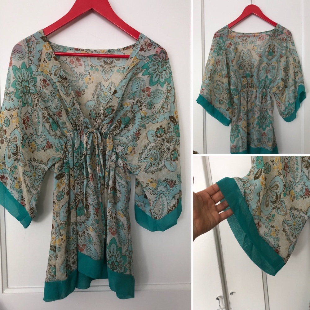 Floral kimono top